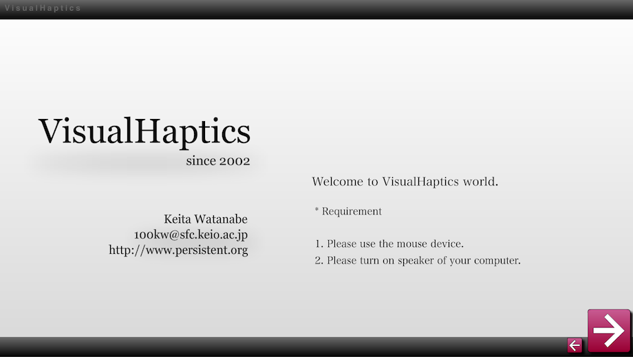 VisualHaptics Demo